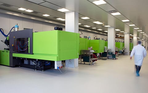 Medical clean room injection molding