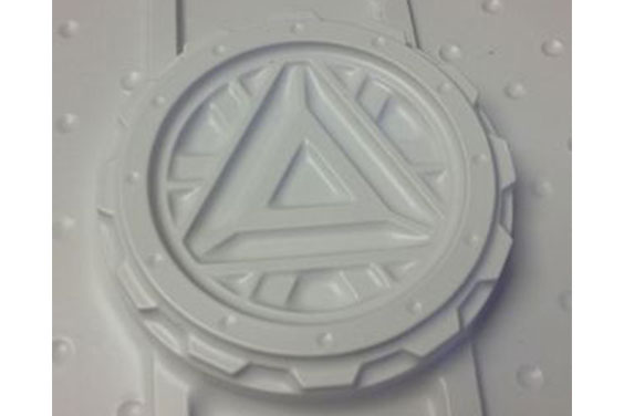 Vacuum formed logo