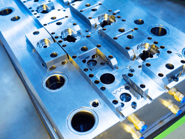 Mold plate and parts in production