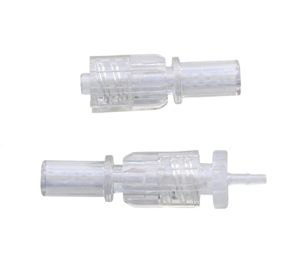 Luer connectors used in medical fluid systems for syringes and IV tubing