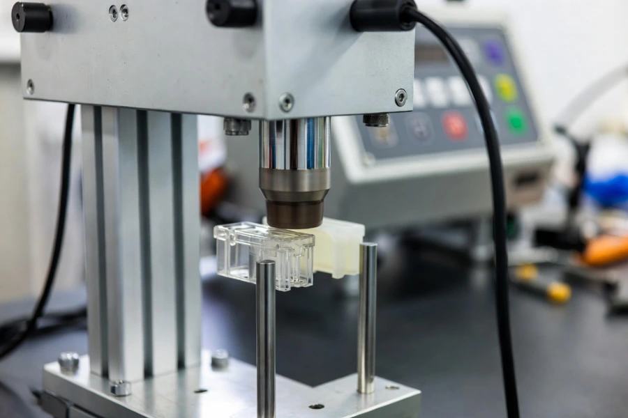 post molding assembly operations including ultrasonic welding for plastic medical components