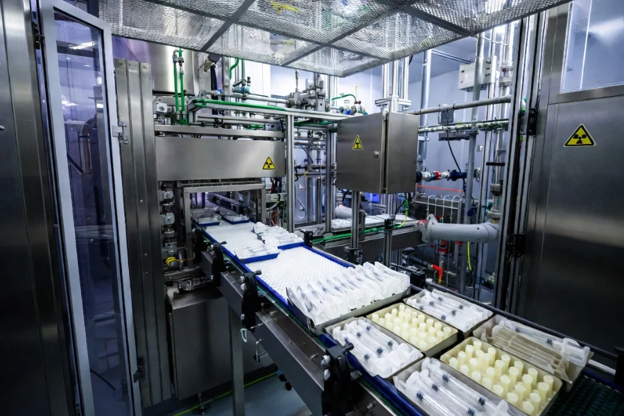 gamma radiation sterilization process used for medical plastic devices