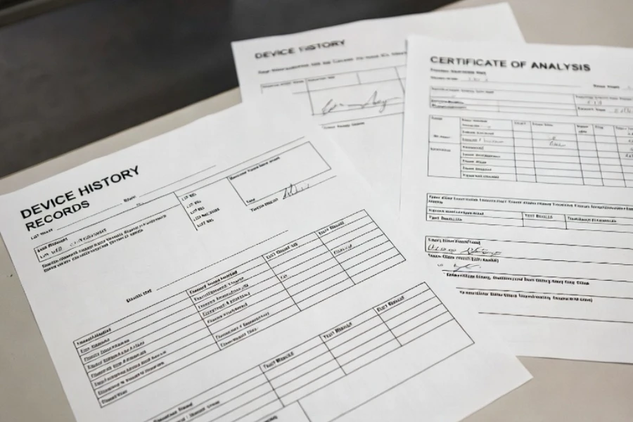 medical device material traceability documentation and batch records