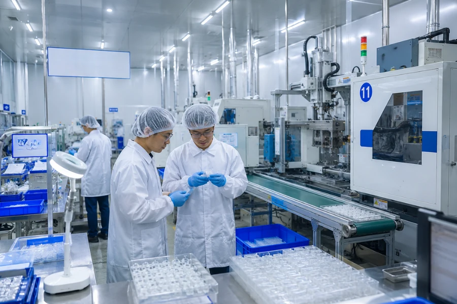 Medical injection molding cleanroom production supporting packaging and labeling compliance in regulated medical manufacturing