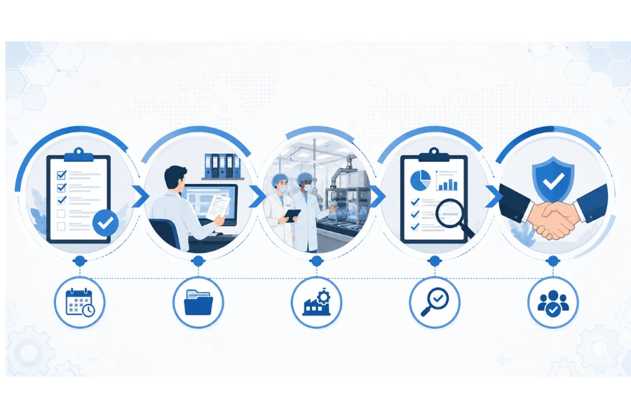 Medical supplier audit process from qualification to supplier approval