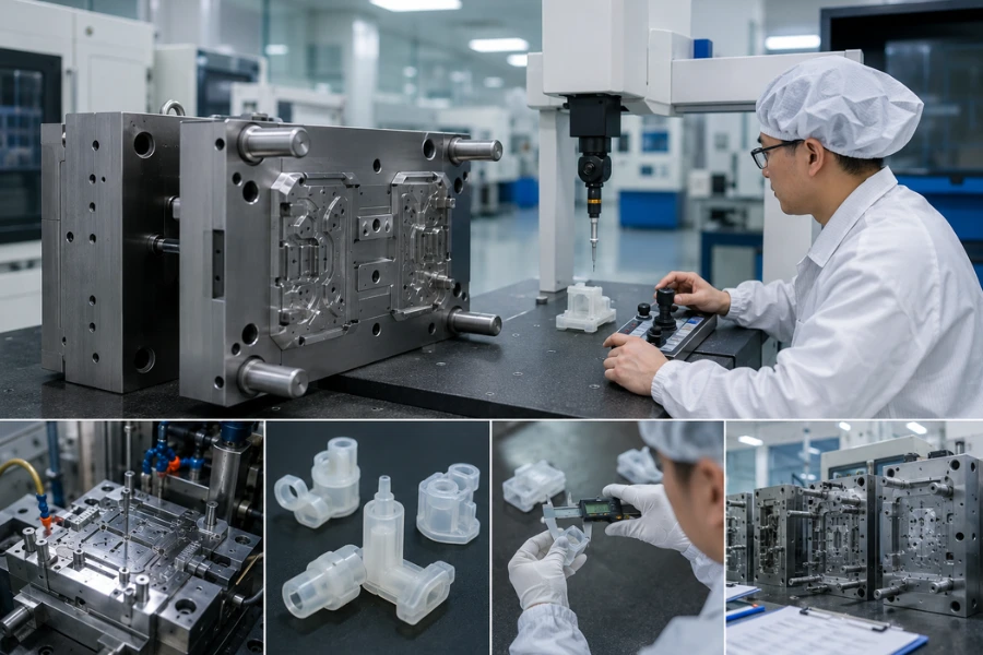 Supplier performance monitoring for medical injection molding