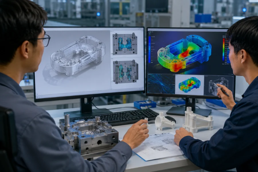 Medical injection molding DFM analysis and Moldflow simulation for risk assessment