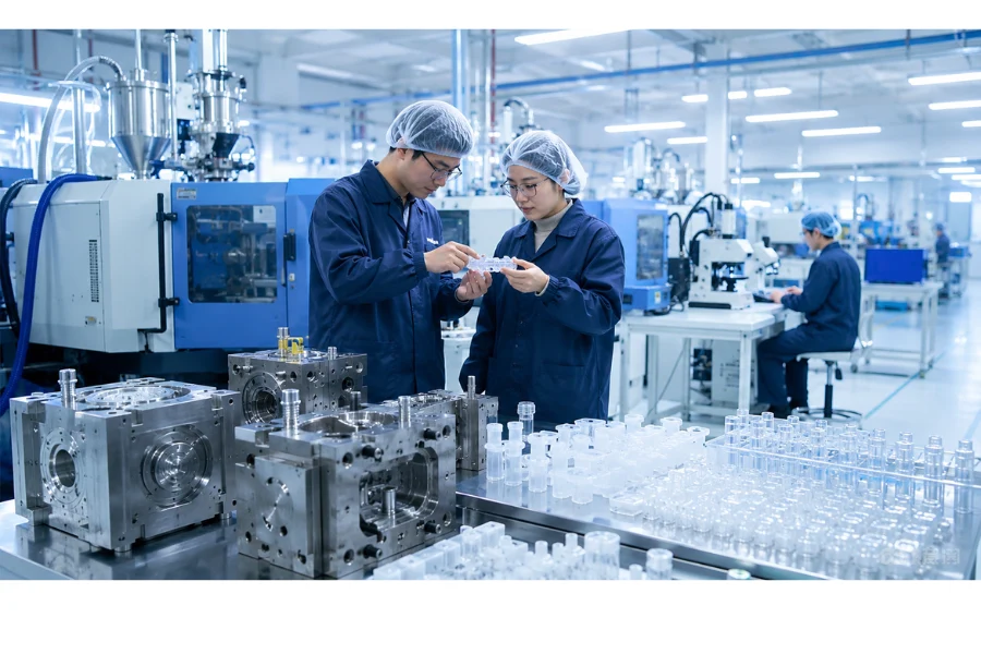 medical injection molding supplier manufacturing capability assessment with molds and production equipment