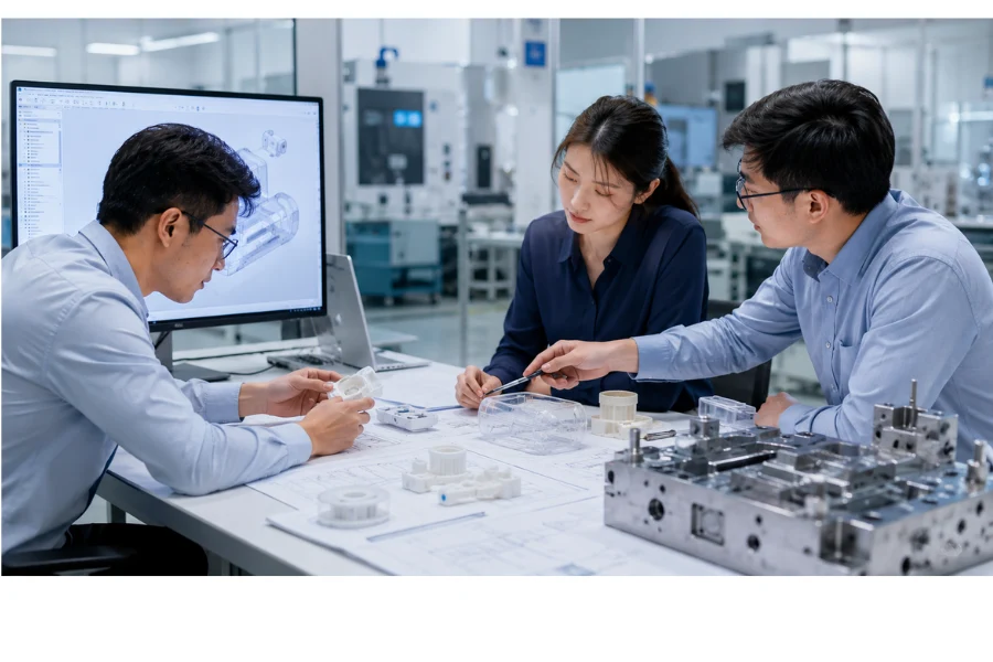 Medical device design transfer process from product design to manufacturing production readiness