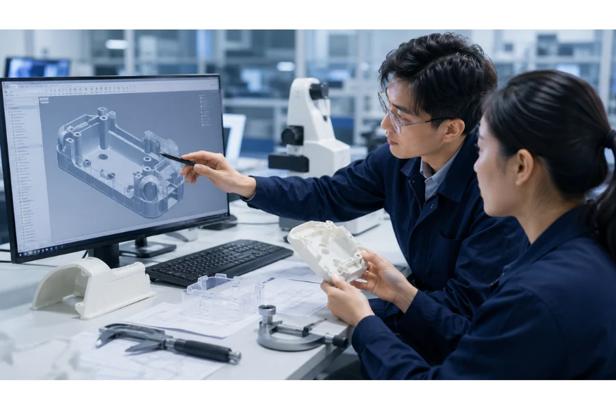 DFM analysis for medical injection molding including mold design and part manufacturability review