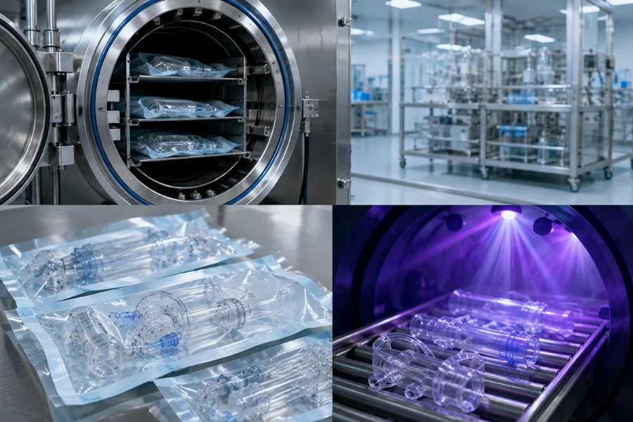 Medical grade polycarbonate sterilization compatibility for medical device applications