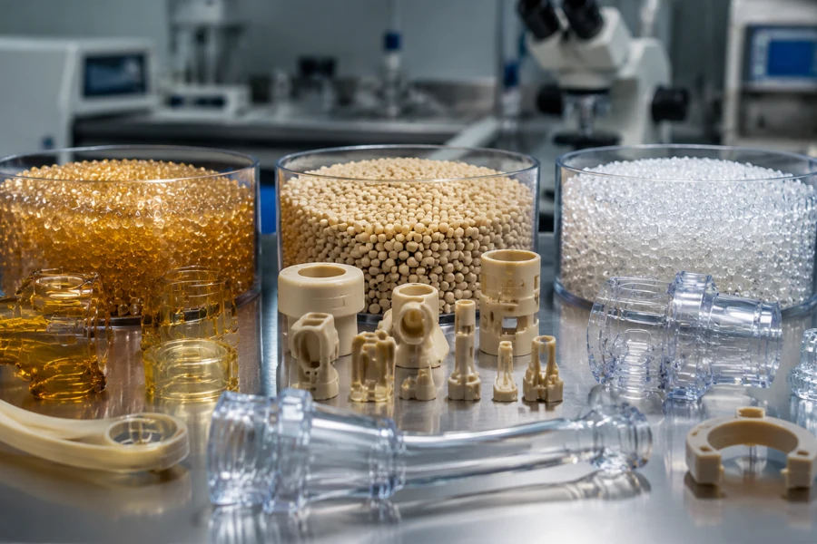 PPSU vs PEEK vs polycarbonate medical plastics comparison for sterilizable applications