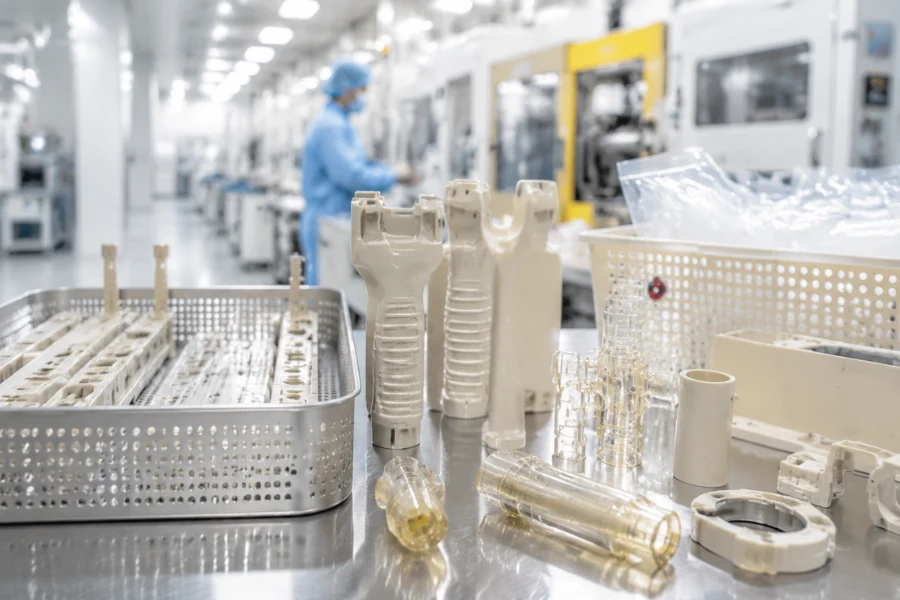PPSU medical plastic components designed for repeated sterilization in reusable medical devices