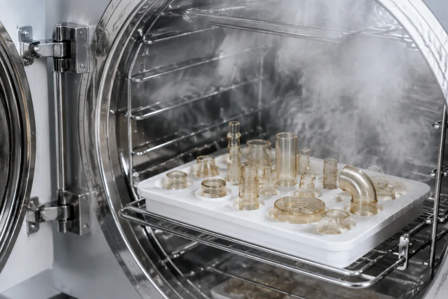 PPSU medical plastic showing hydrolysis resistance and thermal stability during steam sterilization