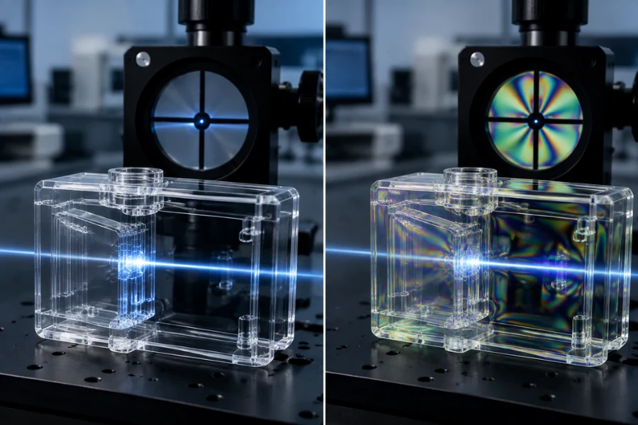 COC plastic low birefringence optical clarity comparison for medical components