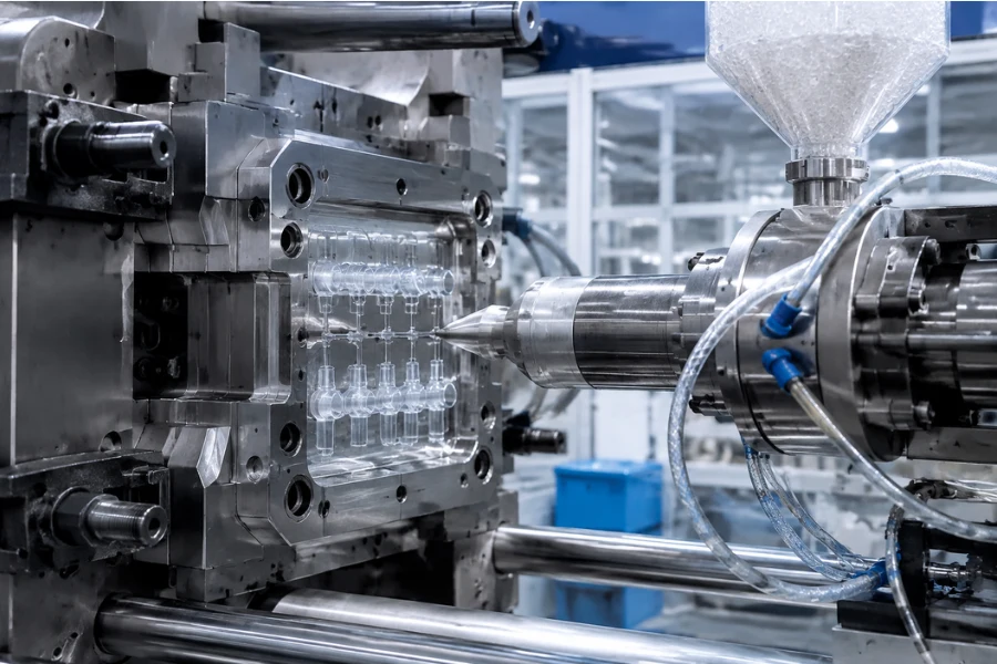 COC injection molding process for medical plastic components
