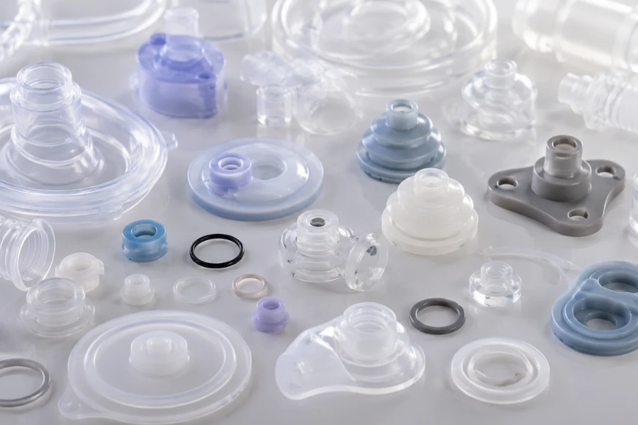 Medical TPE components including tubing, seals, connectors and overmolded medical device parts