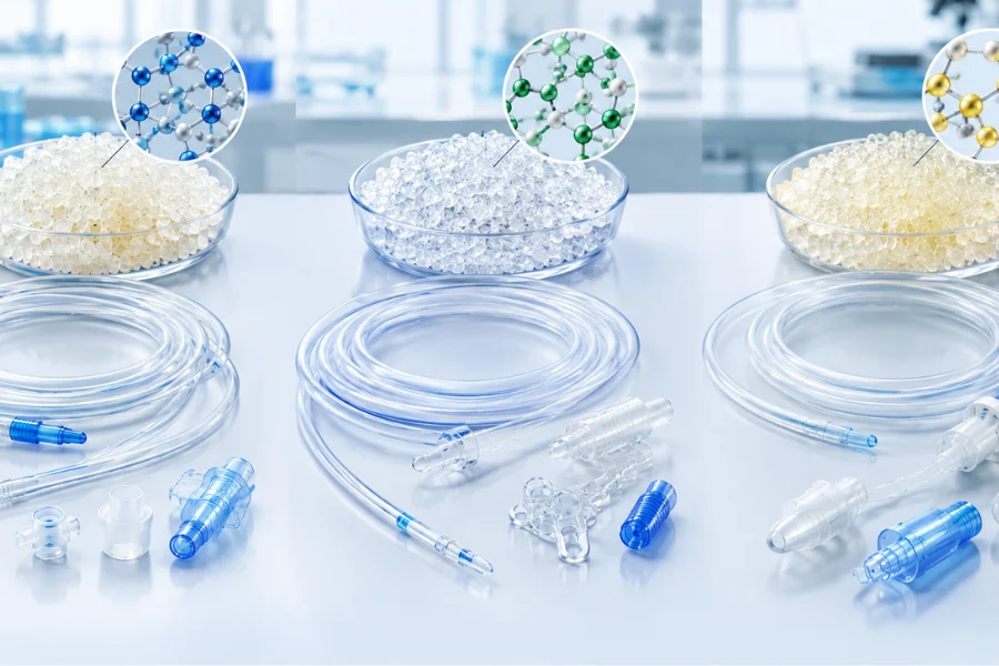 Polyester, polyether and polycarbonate medical TPU material selection