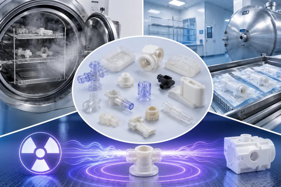Medical nylon sterilization compatibility comparison for steam EtO and gamma sterilization