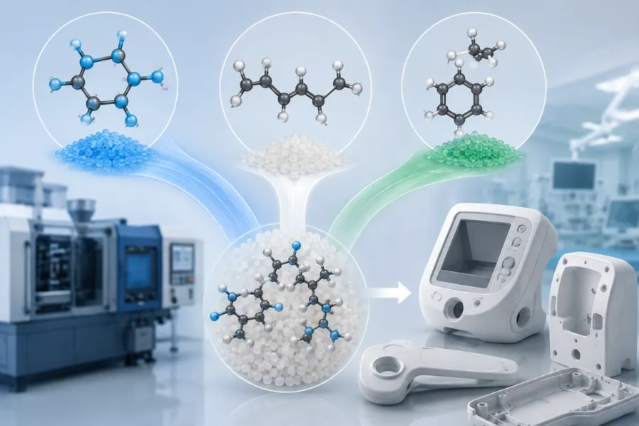 Medical grade ABS plastic properties for medical device molding