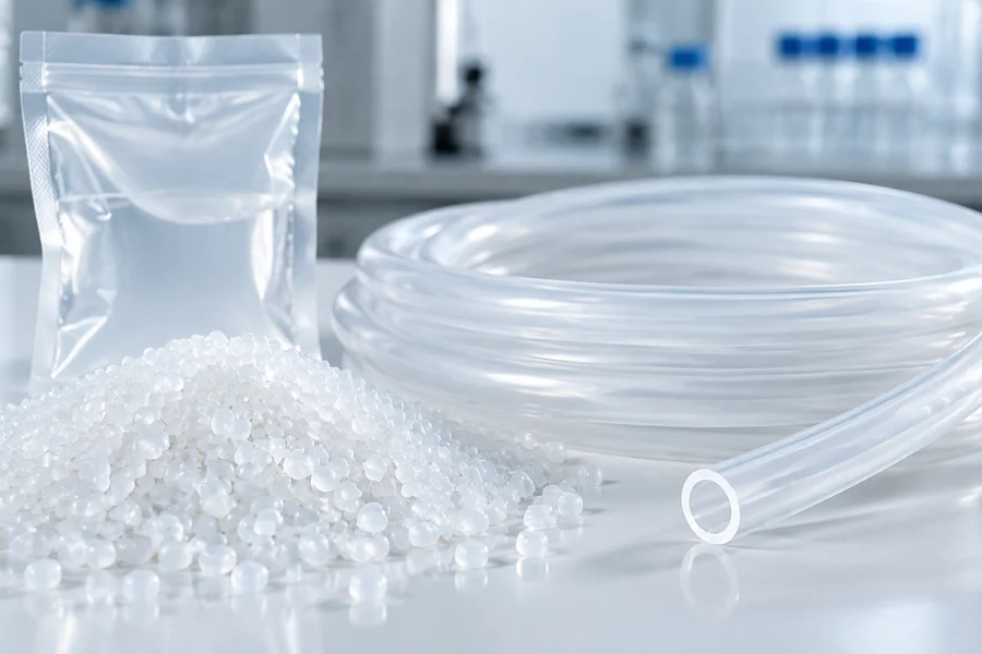 Medical-grade LDPE for flexible medical packaging and tubing applications