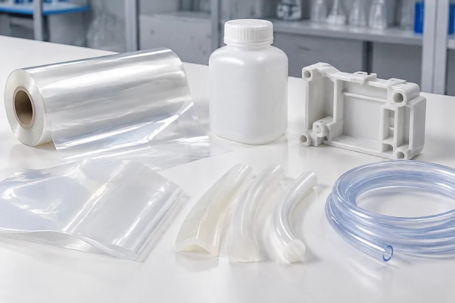 LDPE compared with HDPE, polypropylene, EVA, and TPU medical plastic materials