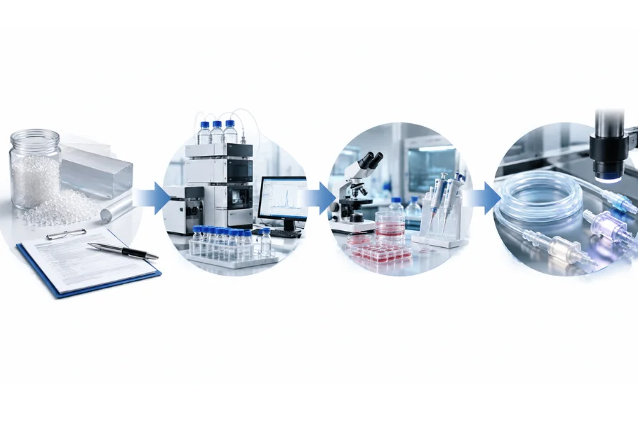 Medical grade PVC material evaluation for medical device biocompatibility and regulatory compliance
